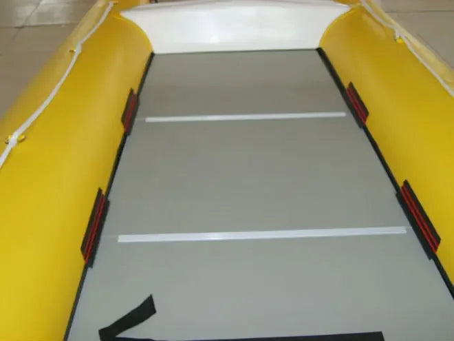 11 Ft Inflatable Catamaran Inflatable Boat Dinghy Mini Cat Boat Gray