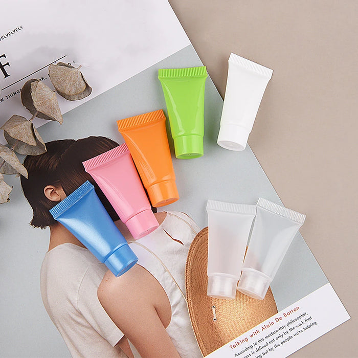 5ml Color Facial Cleanser Hand Cream Lotion Cosmetics Subpackage Hose Small Sample Bottle Portable