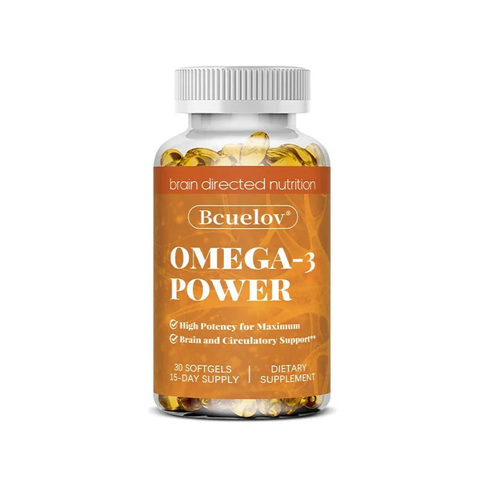 Omega 3 Fish Oil Supplement - EPA DHA Fish Oil Omega 3 for Mood Boost Liver Support and  Immune Booster Brain