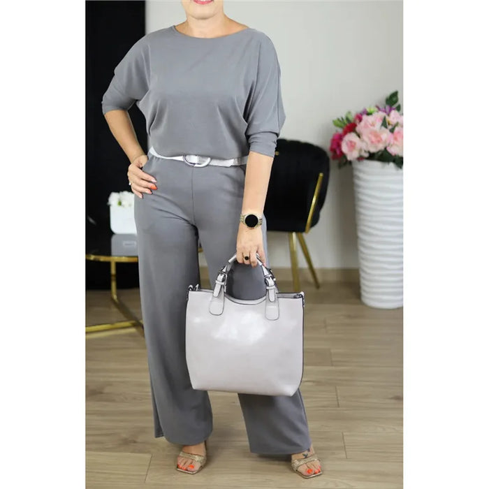 Elegant Ladies Clothing 3 Pieces Set Autumn White Long Cardigan Coat And Wide Leg Pants Sets T-shirt  Three-piece Outfit Women