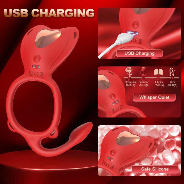 Wearable Panty Vibrator Female 10 Vibration with Wireless Control Vibrating Penis Ring Clitoral Stimulator Adult Sexy Toys
