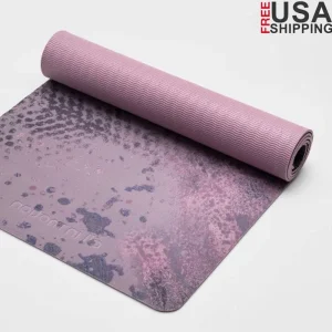 Cloud Print Yoga Mat 5mm PVC Lightweight Durable Non Slip Cushioning
